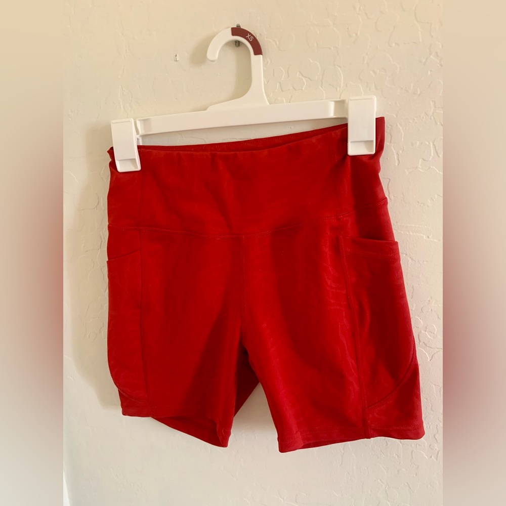 Red Workout Shorts